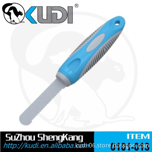 2015 dog products with non-slip plastic handle pet grooming tool